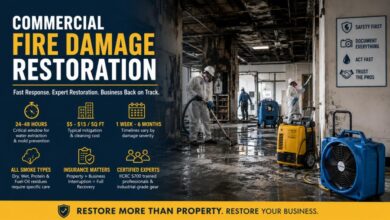 Commercial Fire Damage Restoration