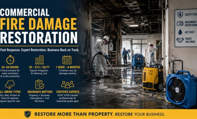 Commercial Fire Damage Restoration
