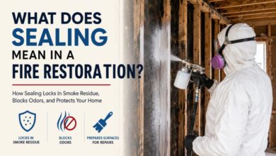What Does Sealing Mean in a Fire Restoration